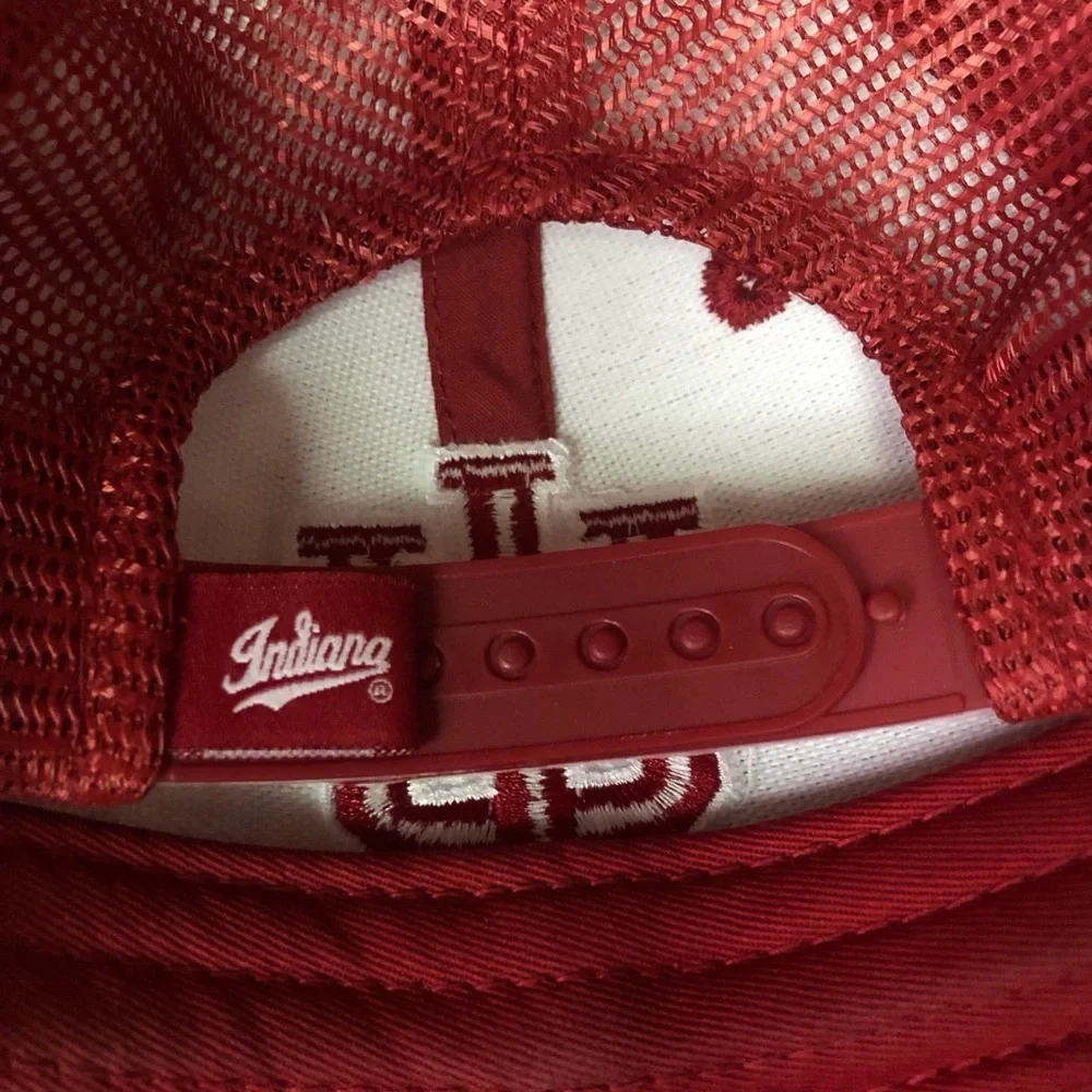 Indiana IU SnapBack Camo Trucker Hat